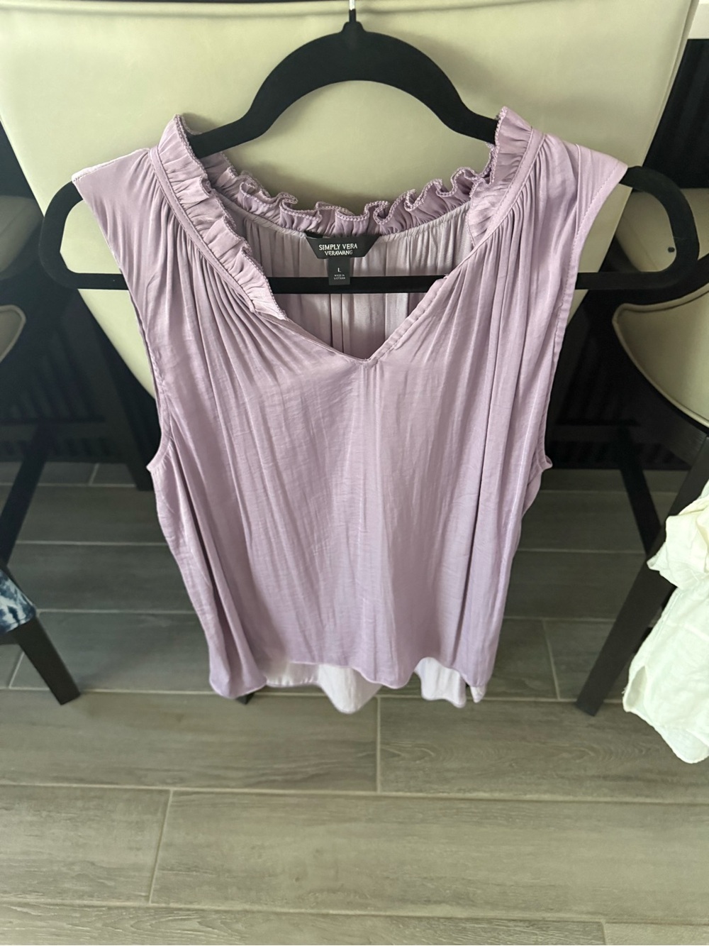 Simply Vera Vera Wang Lavender Ruffle-Trim V-Neck Camisole